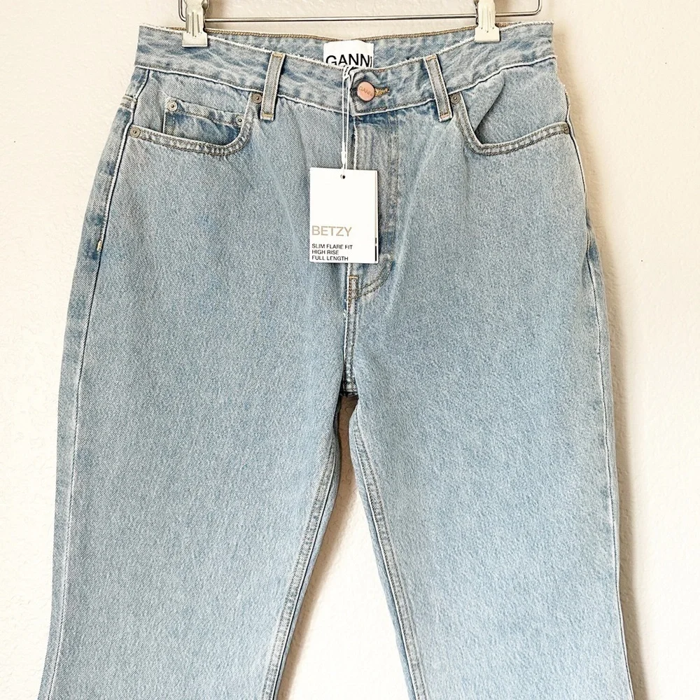 NWT GANNI Betzy High Waist Rigid Bootcut Jeans 30